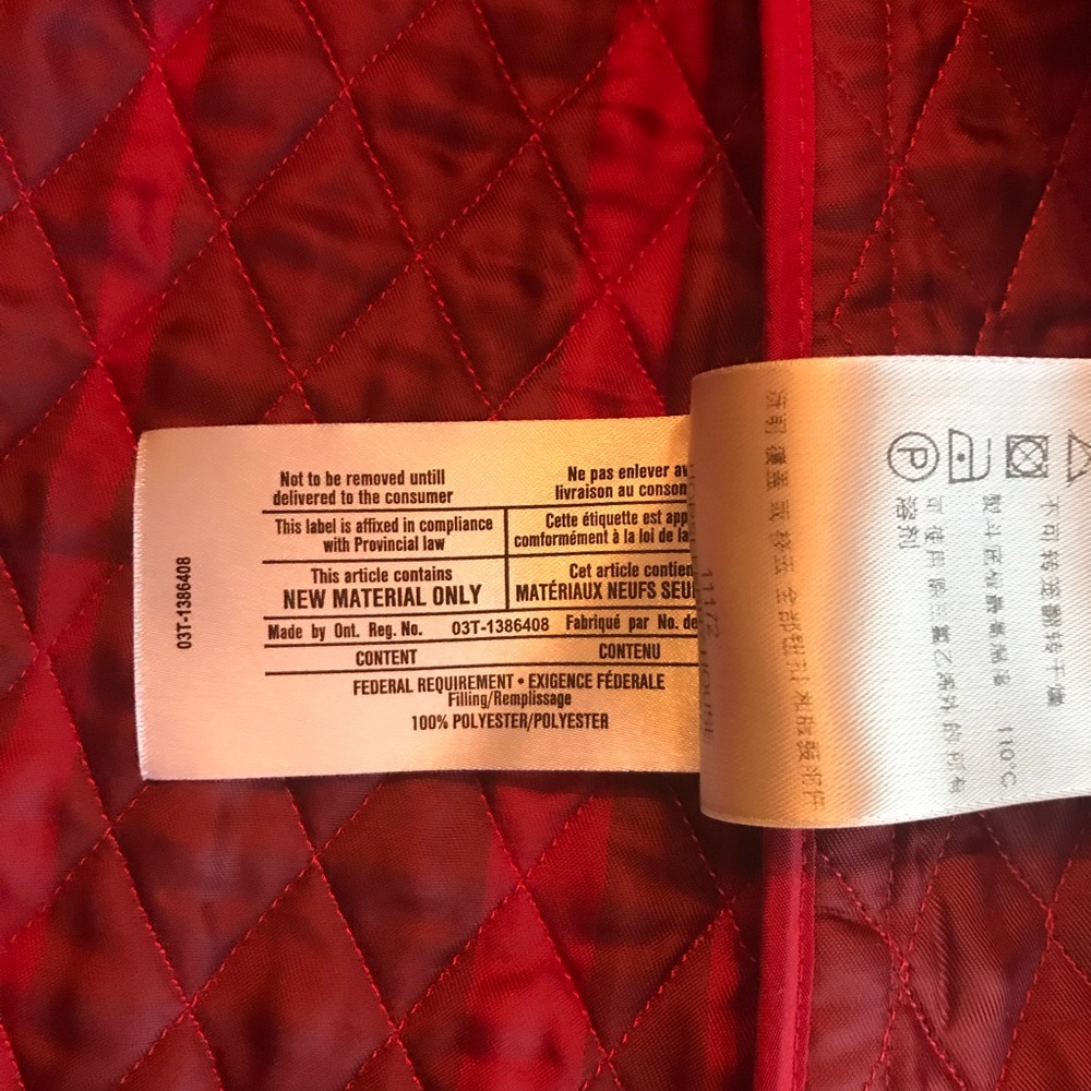 Red crop Burberry jacket - Picture 8 of 8